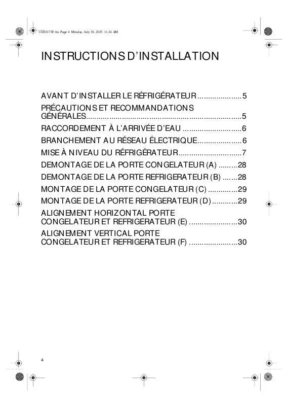 Mode d'emploi WHIRLPOOL S29DG DWW3 DF