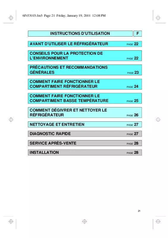 Mode d'emploi WHIRLPOOL TA 120