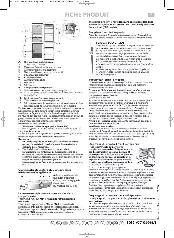 Mode d'emploi WHIRLPOOL TGA340V/EG/IX