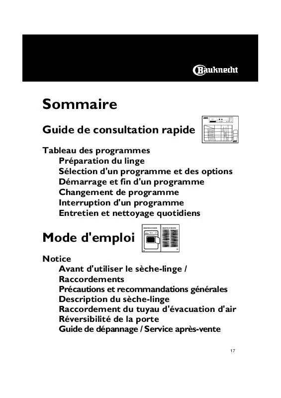 Mode d'emploi WHIRLPOOL TRAD 6240/1