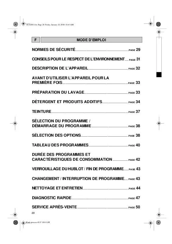 Mode d'emploi WHIRLPOOL WA ADORINA L, 115