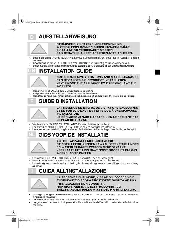 Mode d'emploi WHIRLPOOL WA UNIQ 714 BW