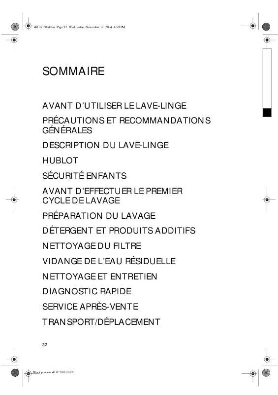 Mode d'emploi WHIRLPOOL WAK 6760