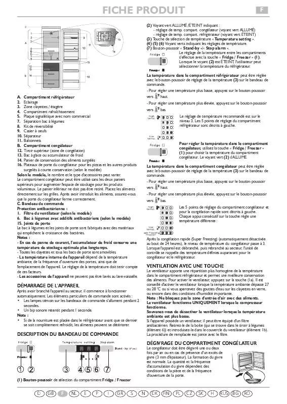 Mode d'emploi WHIRLPOOL WBC3735 A W