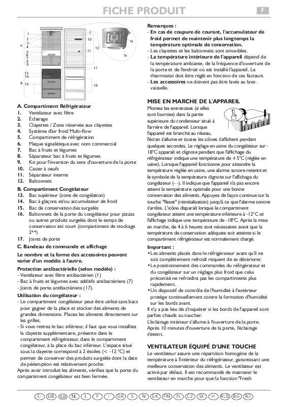 Mode d'emploi WHIRLPOOL WBC3746 A DFCX