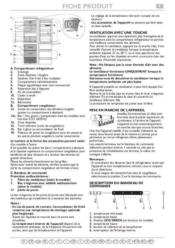 Mode d'emploi WHIRLPOOL WBE 3323 NFW