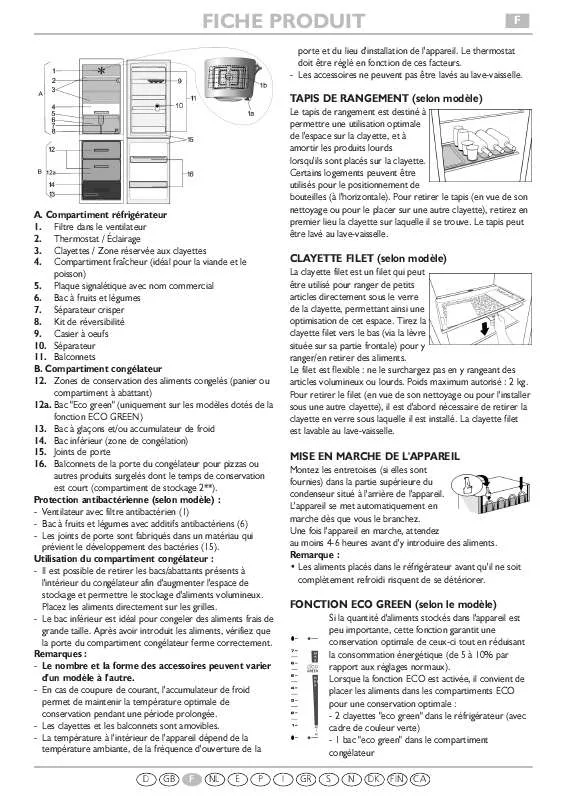 Mode d'emploi WHIRLPOOL WBE3116 A WF