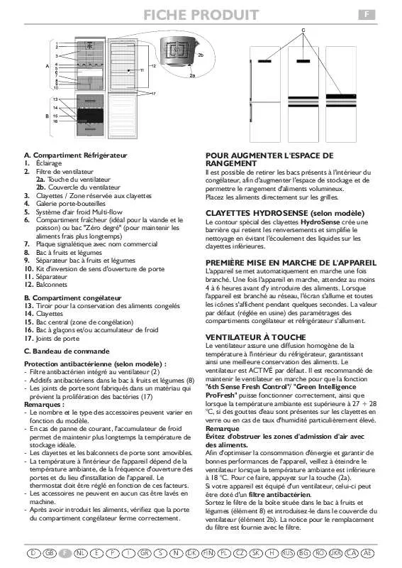 Mode d'emploi WHIRLPOOL WBV3387 NFC