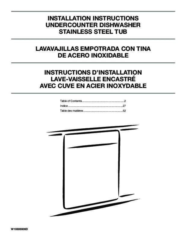 Mode d'emploi WHIRLPOOL WDT995SAFM