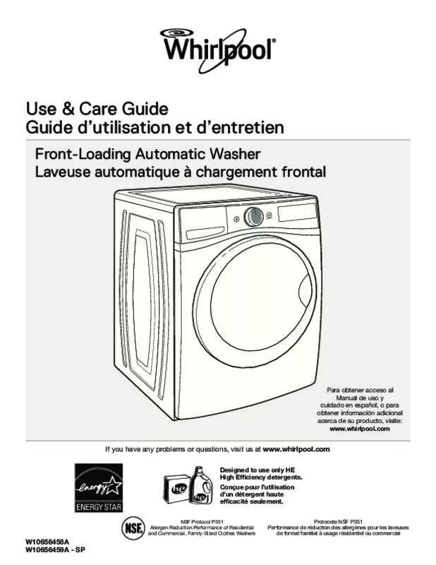 Mode d'emploi WHIRLPOOL WFW87HEDW