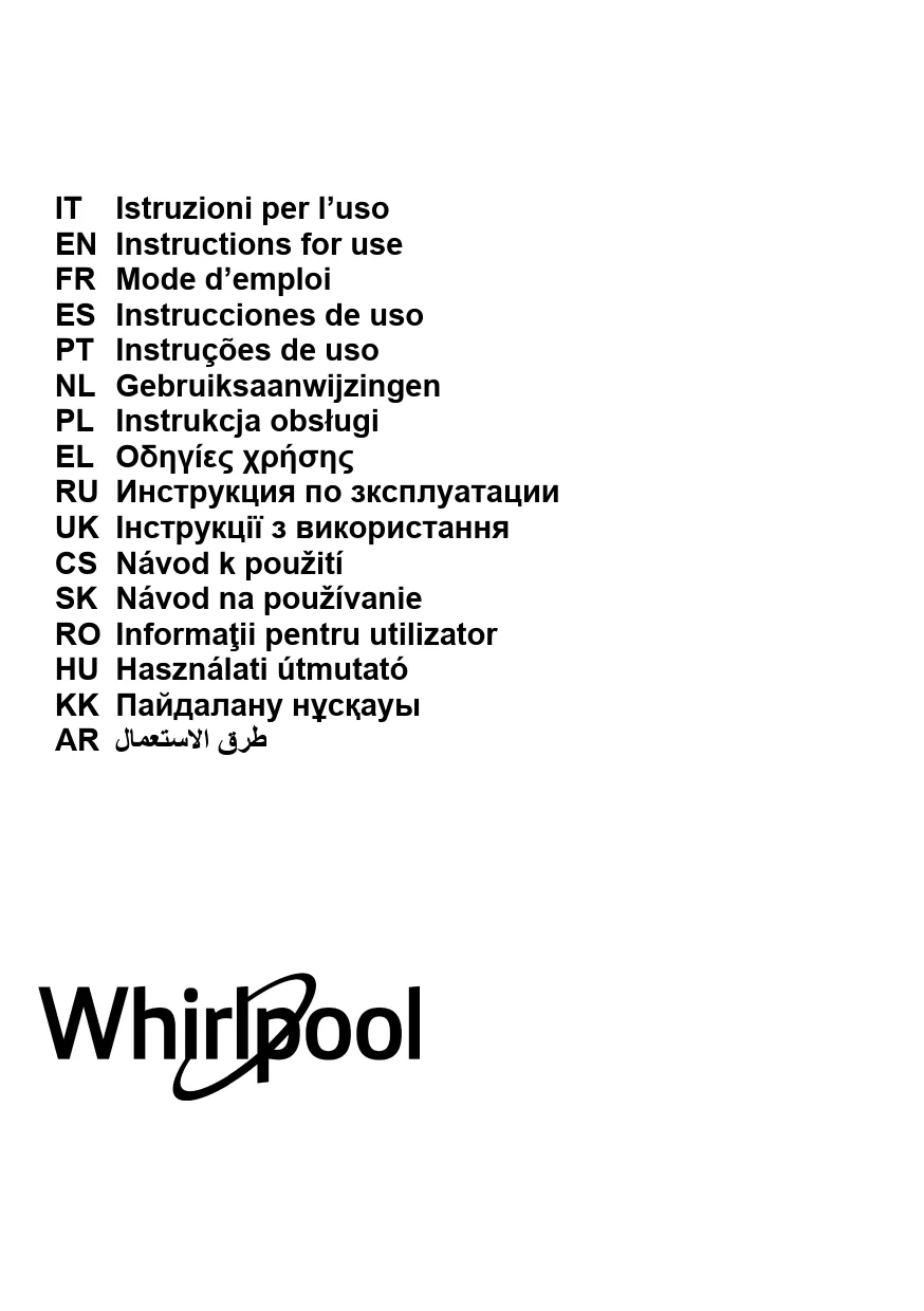 Mode d'emploi WHIRLPOOL WHB92FUTX