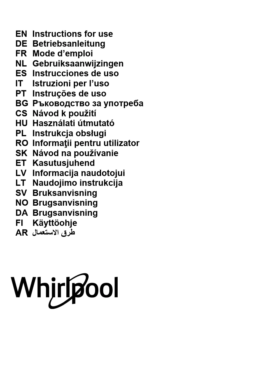 Mode d'emploi WHIRLPOOL WHVP63LTW