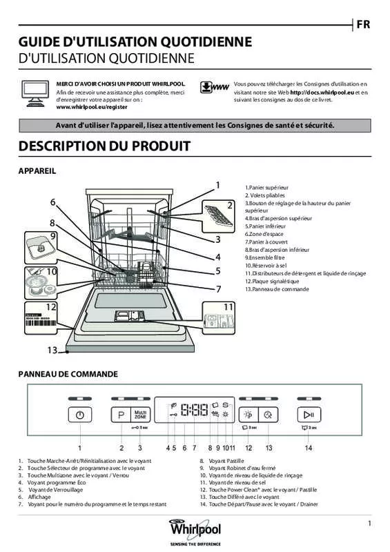 Mode d'emploi WHIRLPOOL WKBC3C24PB