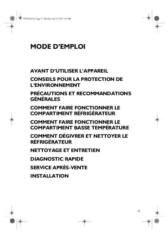 Mode d'emploi WHIRLPOOL WLWV-428T-FS