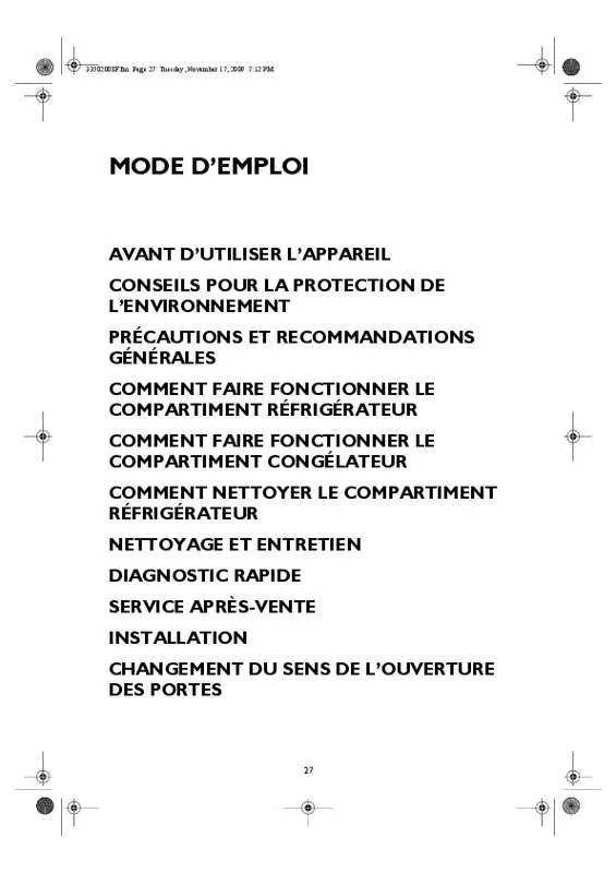 Mode d'emploi WHIRLPOOL WM1550