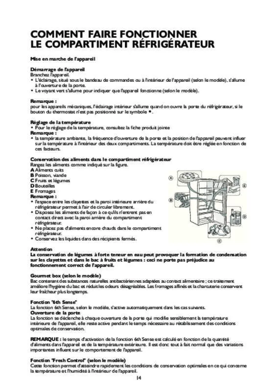 Mode d'emploi WHIRLPOOL WME1663DFC