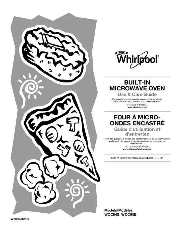 Mode d'emploi WHIRLPOOL WOC54EC0AB