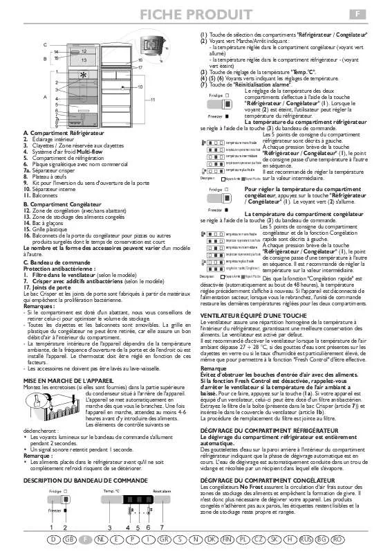 Mode d'emploi WHIRLPOOL WTC 3735 A NFCX