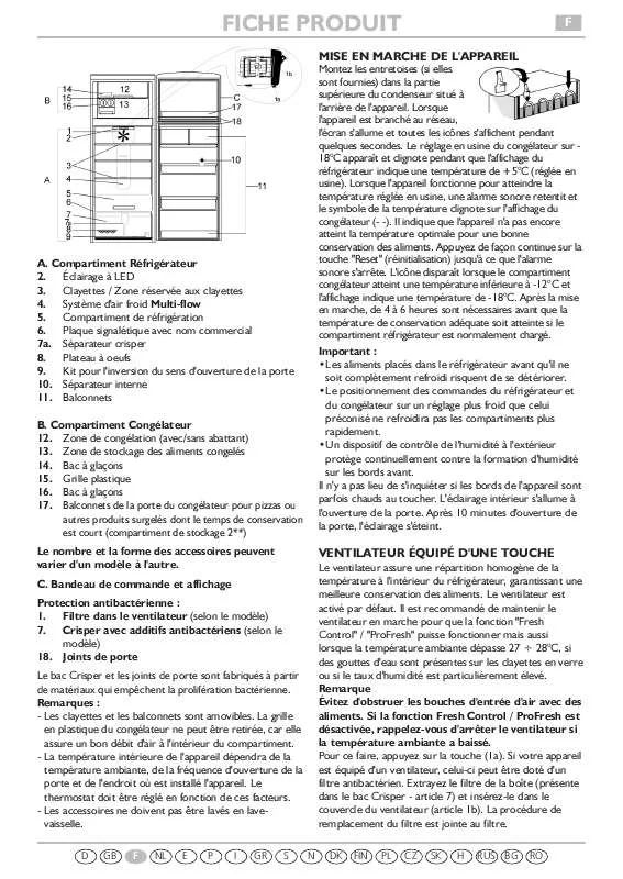 Mode d'emploi WHIRLPOOL WTC 3746 A NFCX