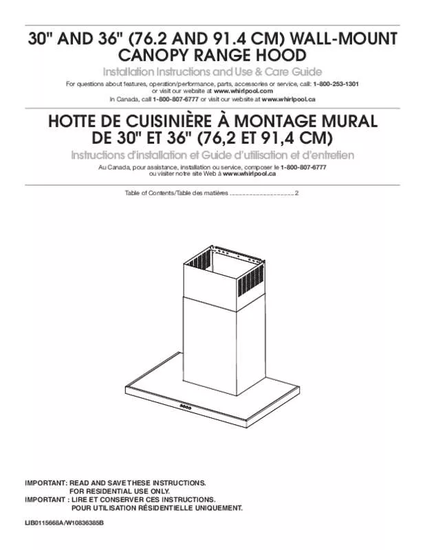 Mode d'emploi WHIRLPOOL WVW57UC0FS