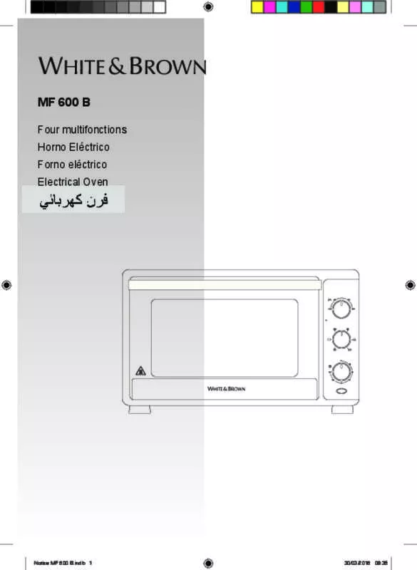 Mode d'emploi WHITE & BROWN MF600B