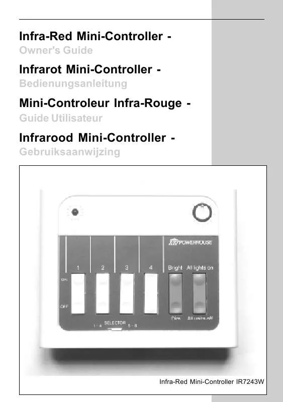 Mode d'emploi X10 IR7243W