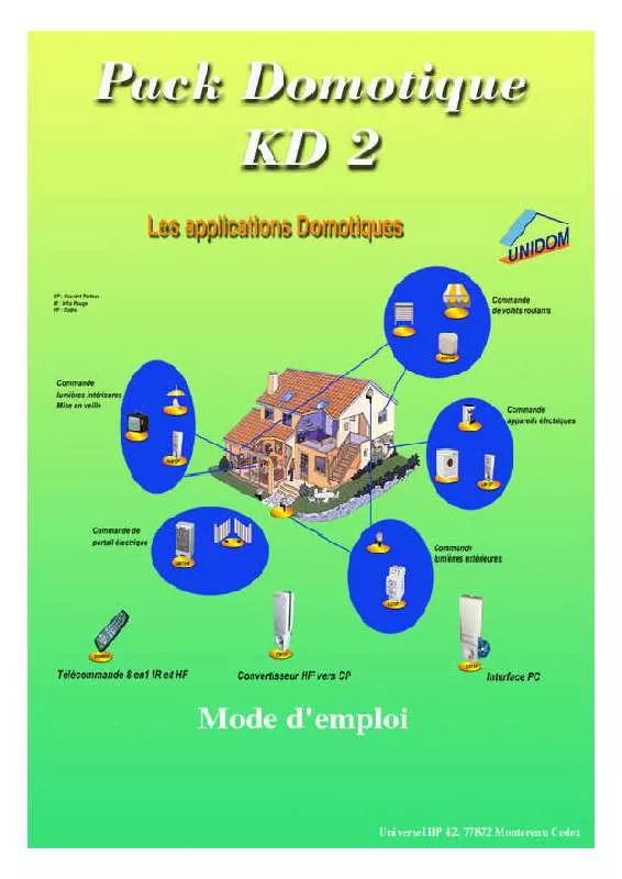 Mode d'emploi X10 KD2