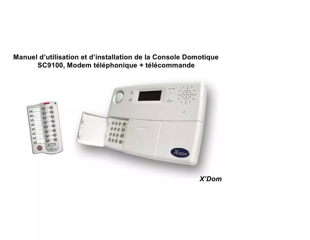 Mode d'emploi X10 SC9100