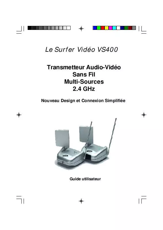 Mode d'emploi X10 VS400