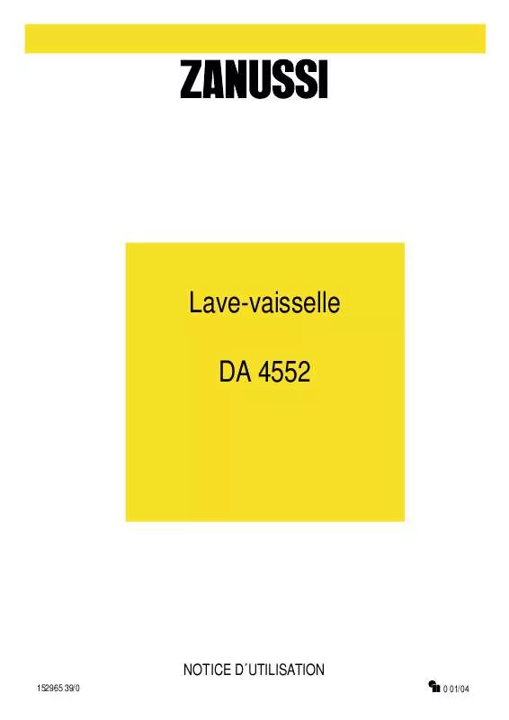 Mode d'emploi ZANUSSI DA4552