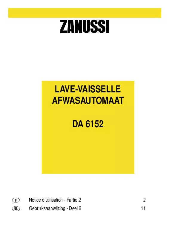 Mode d'emploi ZANUSSI DA6152