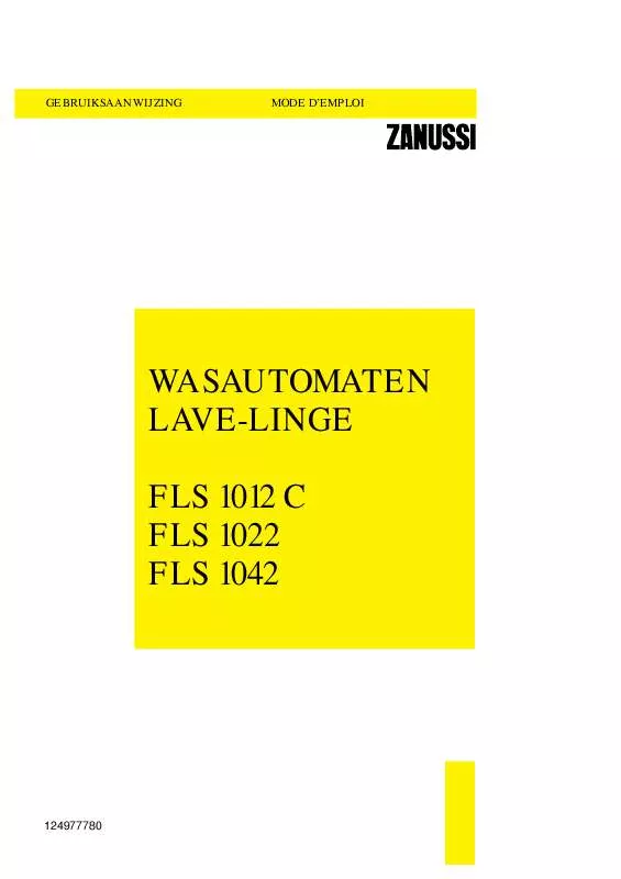 Mode d'emploi ZANUSSI FLS1022