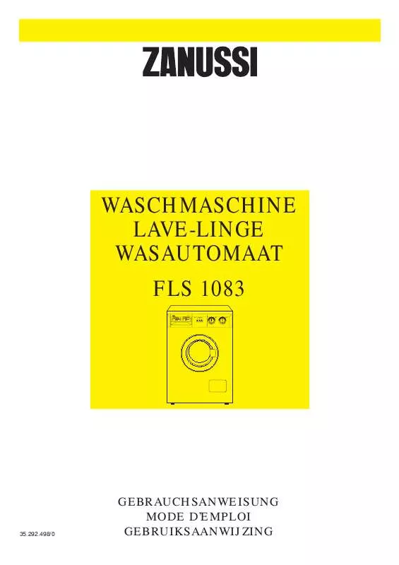 Mode d'emploi ZANUSSI FLS1083