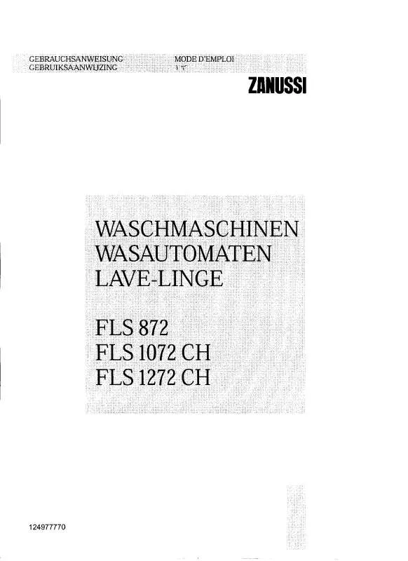 Mode d'emploi ZANUSSI FLS1272CH