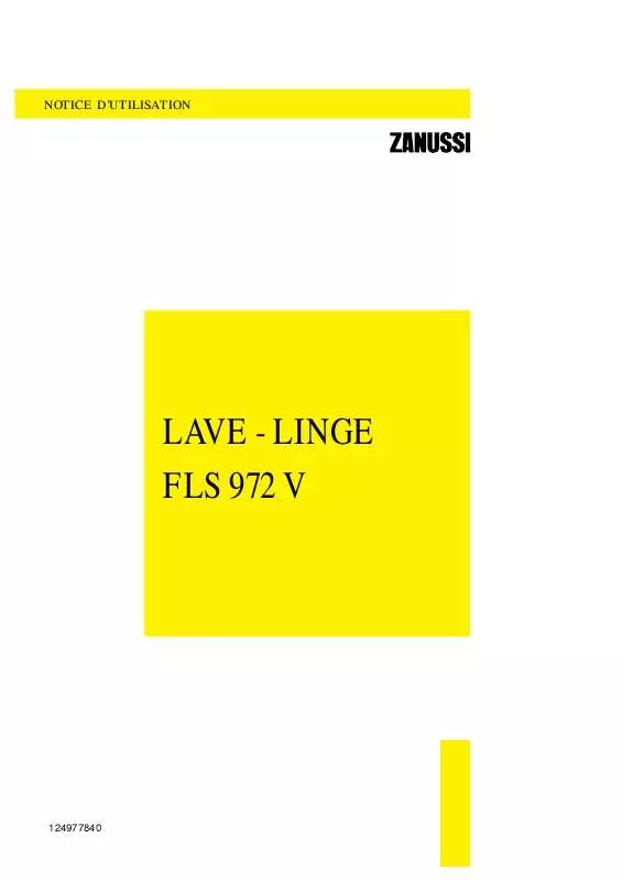 Mode d'emploi ZANUSSI FLS972V