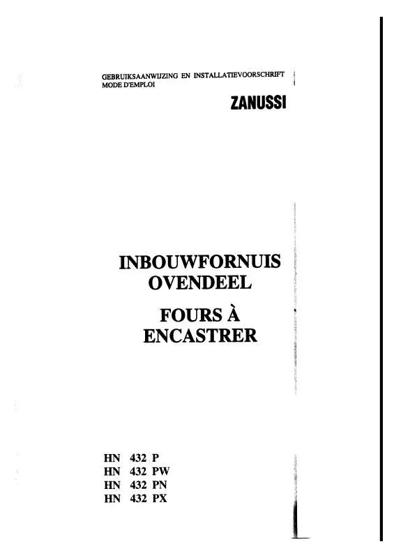 Mode d'emploi ZANUSSI HN432PX