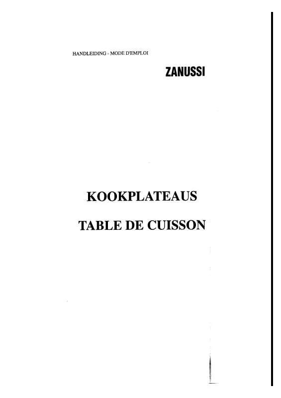 Mode d'emploi ZANUSSI PI44GN