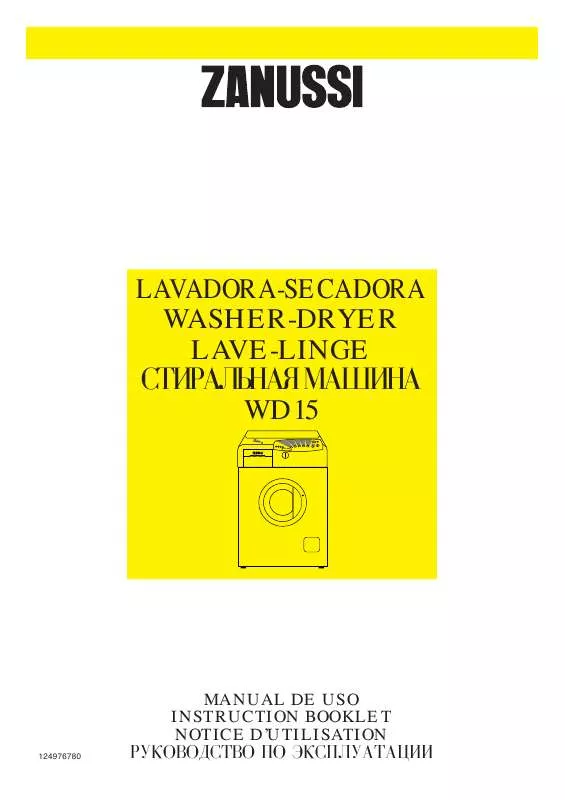 Mode d'emploi ZANUSSI WD15INPUT