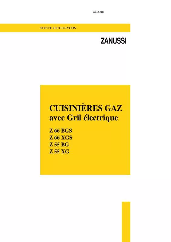 Mode d'emploi ZANUSSI Z66BGS