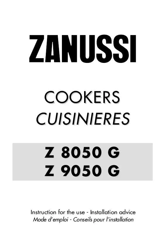 Mode d'emploi ZANUSSI Z9050G