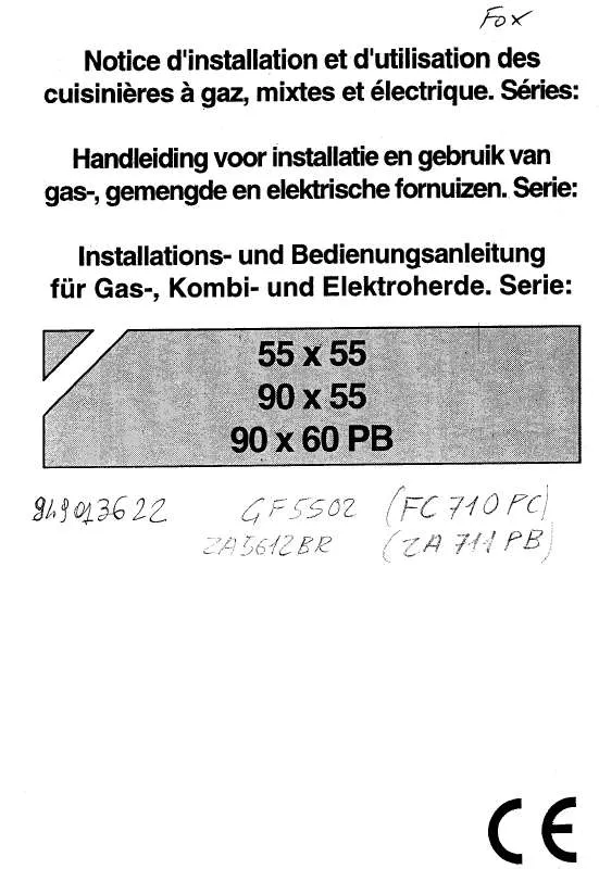 Mode d'emploi ZANUSSI ZA5612BR