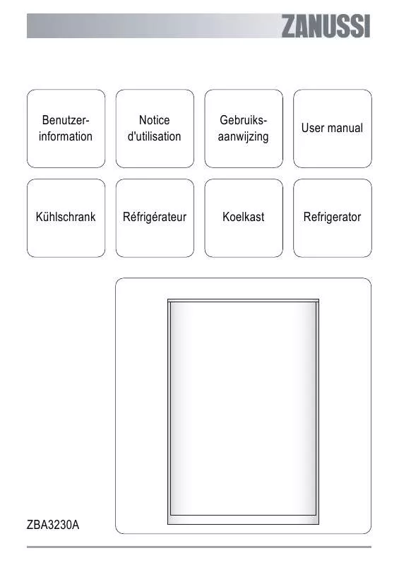 Mode d'emploi ZANUSSI ZBA3230A