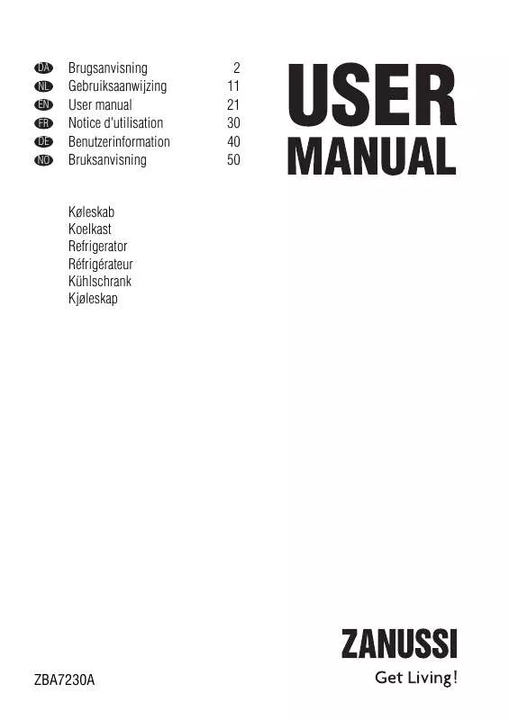 Mode d'emploi ZANUSSI ZBA7230A