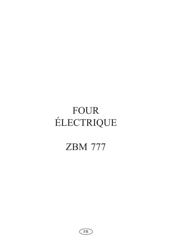 Mode d'emploi ZANUSSI ZBM777N