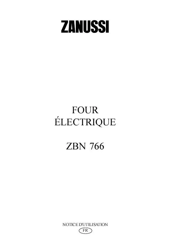 Mode d'emploi ZANUSSI ZBN766N