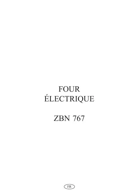 Mode d'emploi ZANUSSI ZBN767X