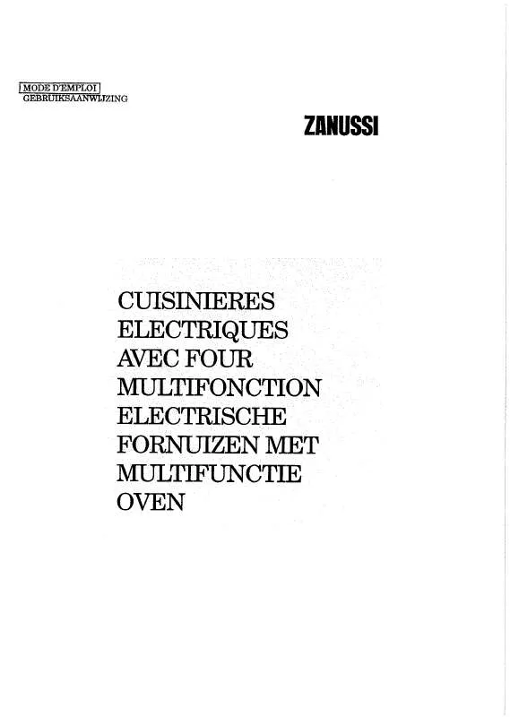 Mode d'emploi ZANUSSI ZC604VW1