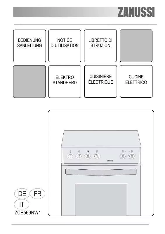 Mode d'emploi ZANUSSI ZCE569NW1