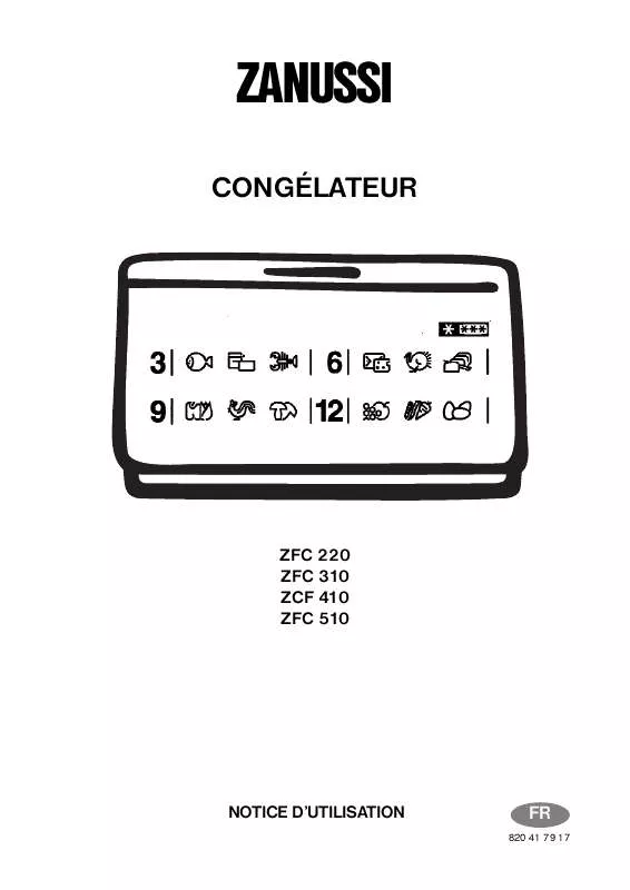 Mode d'emploi ZANUSSI ZCF510