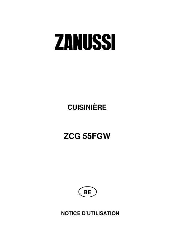 Mode d'emploi ZANUSSI ZCG55FGW